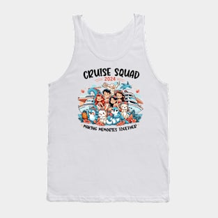 Happy Family Cruise Squad 2024 Summer Friends Boys Women Men Tank Top